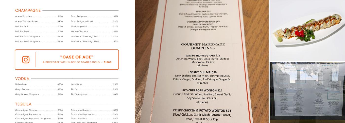 Empire Menu