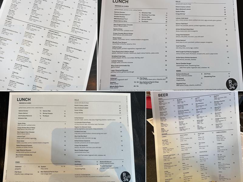 Row 34 Menu