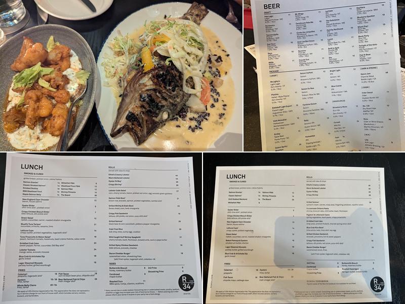 Row 34 Menu