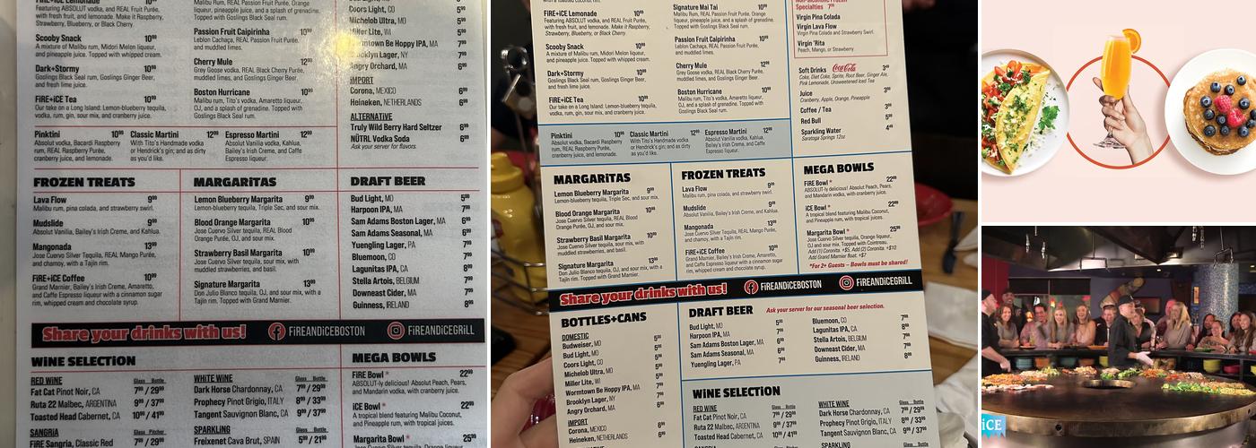 FiRE+iCE Menu