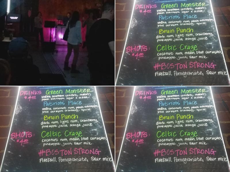 Bloomfields Tavern Menu