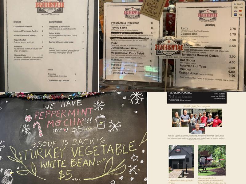 Spoke + Art Provisions Co. Menu