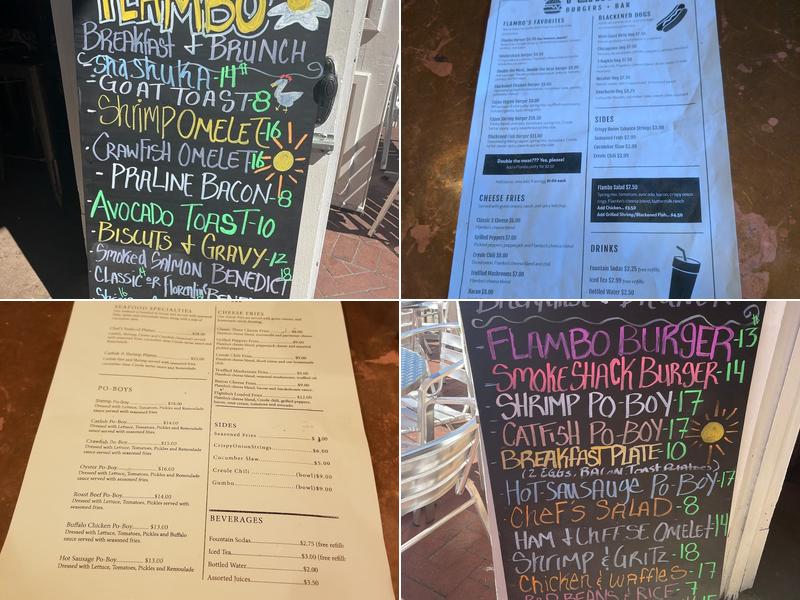 Flambo - Breakfast, Brunch and Bar Menu