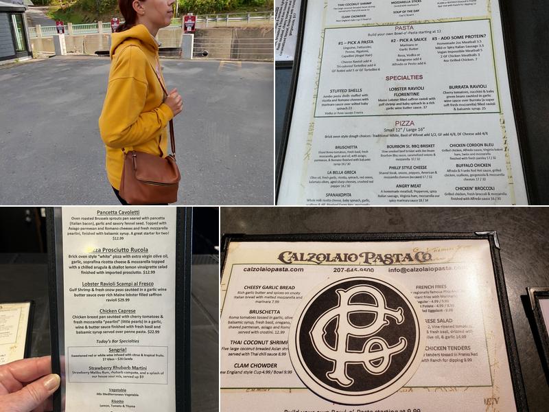 Calzolaio Pasta Co Menu