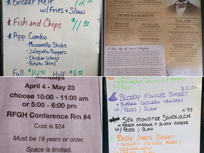 Grantlee's Tavern & Grill Menu