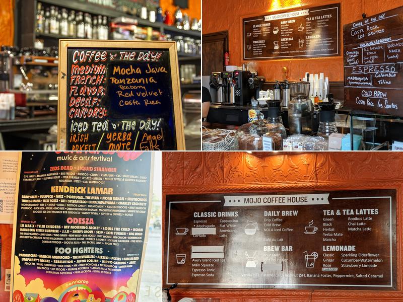 Mojo Coffee House Menu