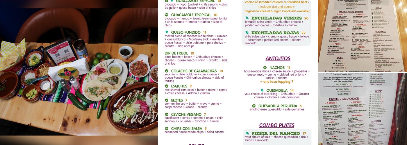 Cuñada Menu
