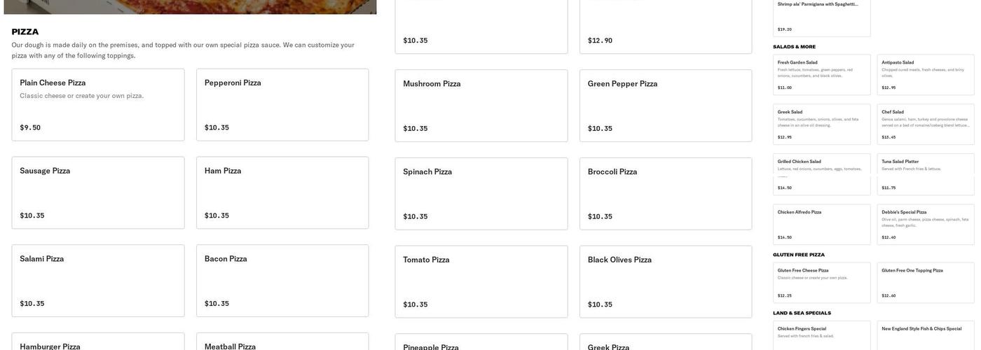 Winthrop House of Pizza - Main St ME Menu