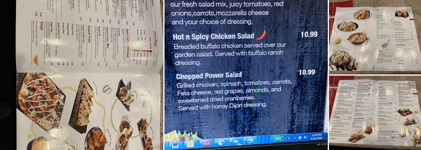 Pats Select Pizza | Grill Menu