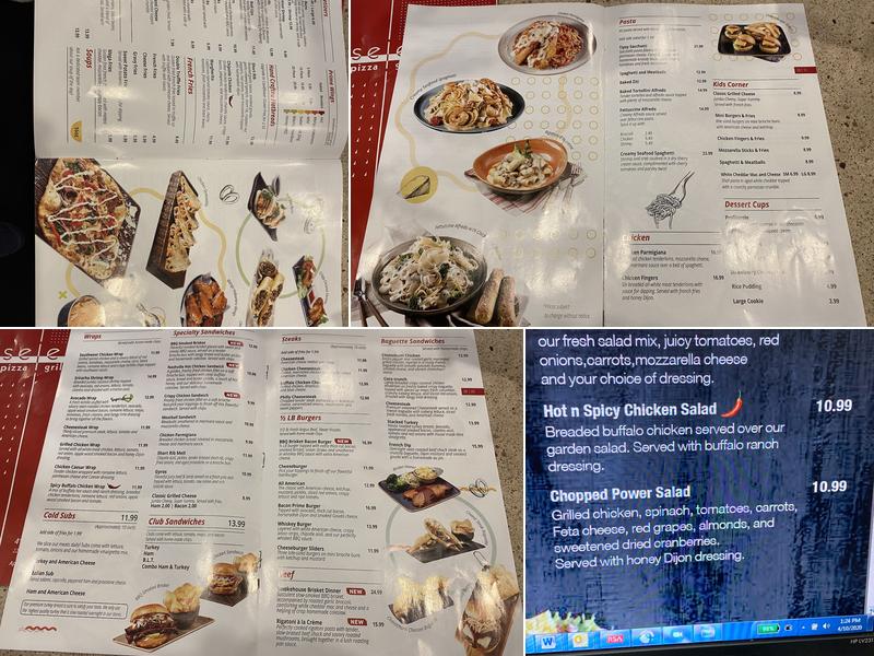 Pats Select Pizza | Grill Menu