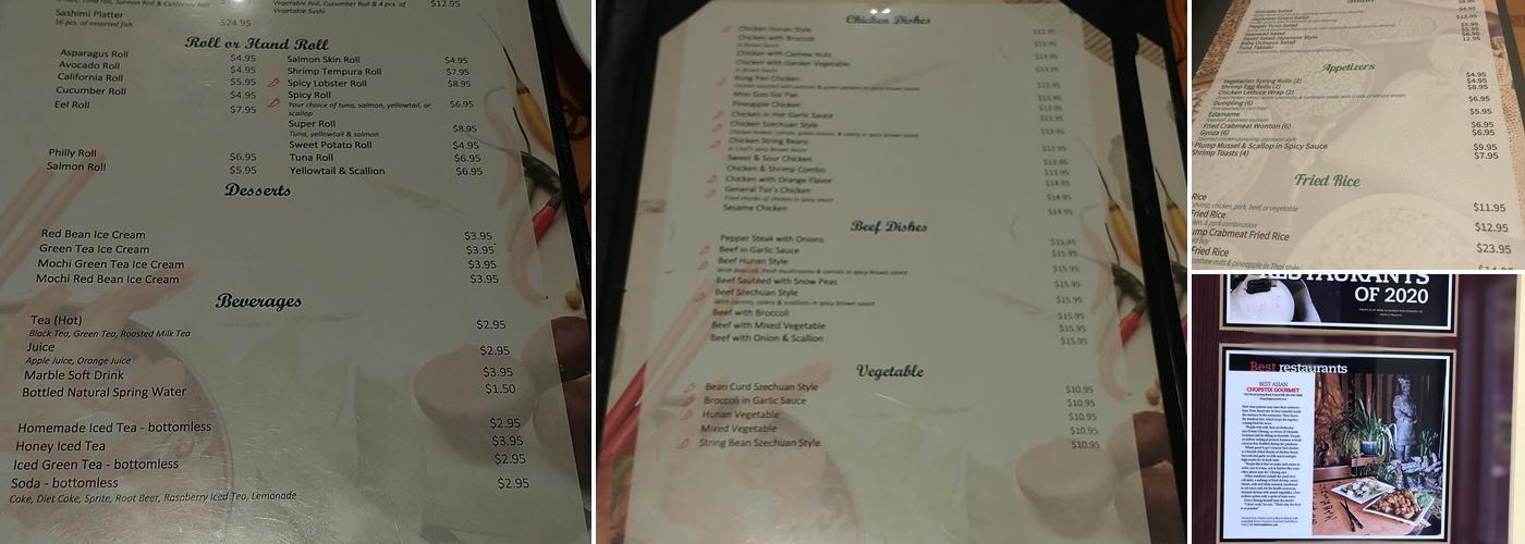 Chopstix Forest Hill Menu