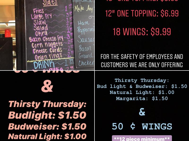 DownTown 56 Pizza and Grill Menu