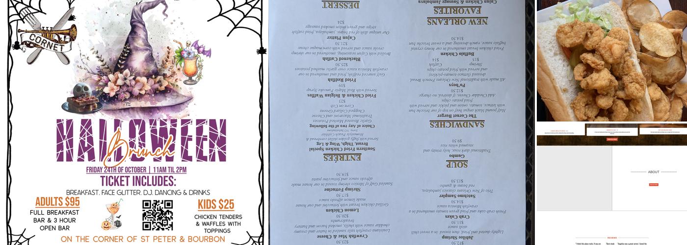 Cornet Menu