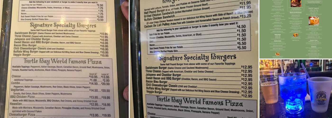 Turtle Bay Menu