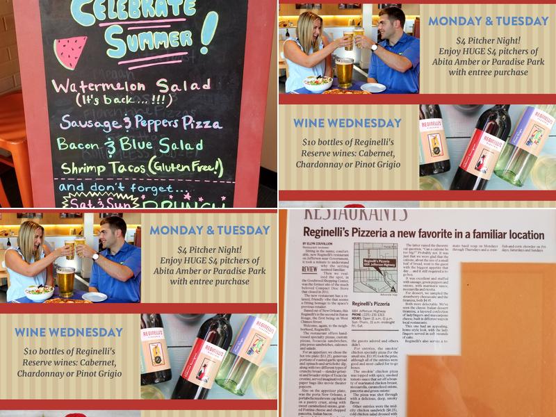 Reginelli's Pizzeria Menu