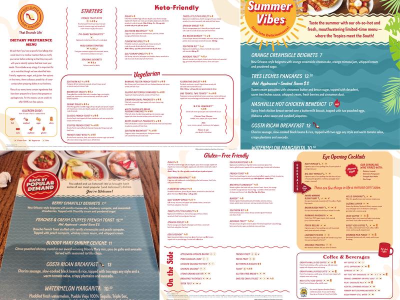 Ruby Slipper Cafe Menu