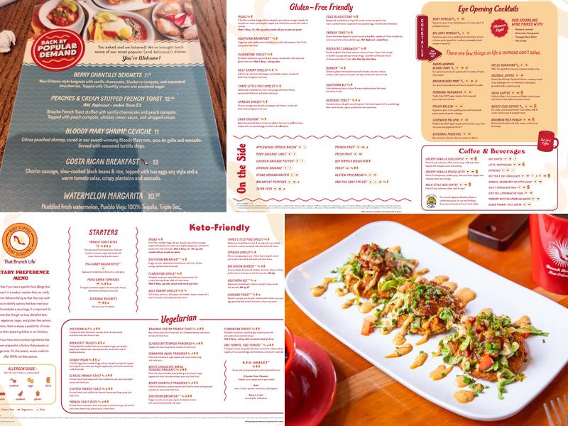 Ruby Slipper Cafe Menu