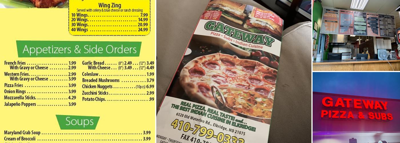 Gateway Pizza & Subs Menu