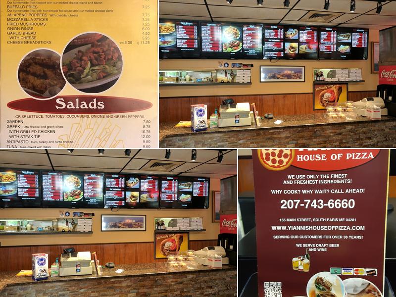 Yianni's House of Pizza Menu