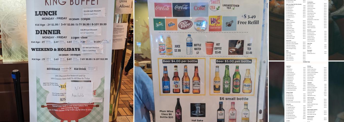 King Buffet Menu