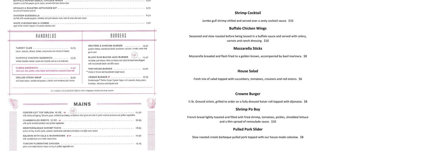 Patio Grill and Bar Menu