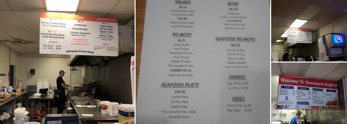 Downtown Seafood & Grill Menu