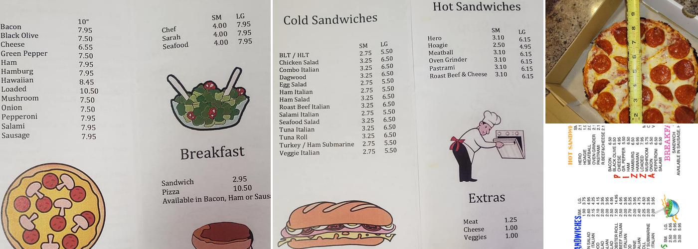 Riverside Kwik Stop Menu