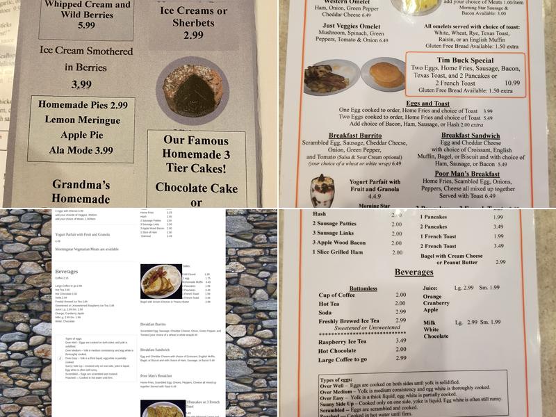 Crosstone Restaurant Menu