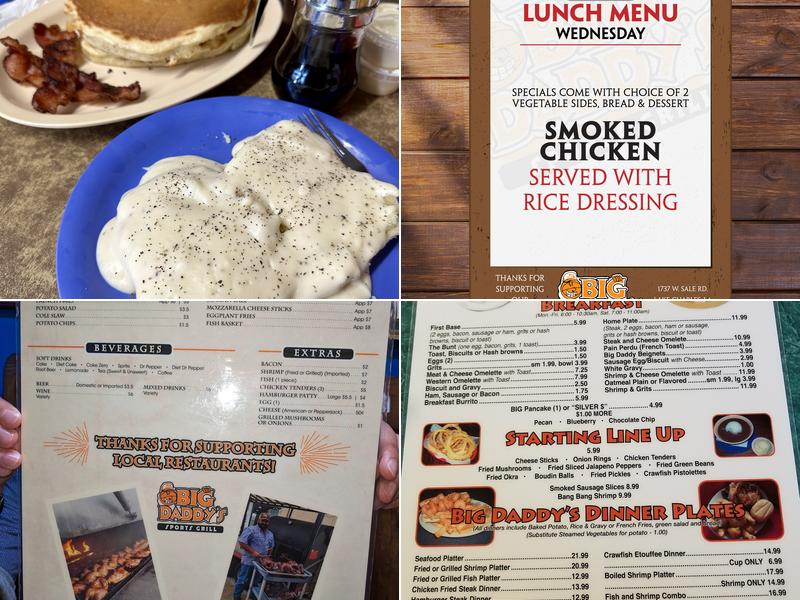 Big Daddy's Sports Grill Menu