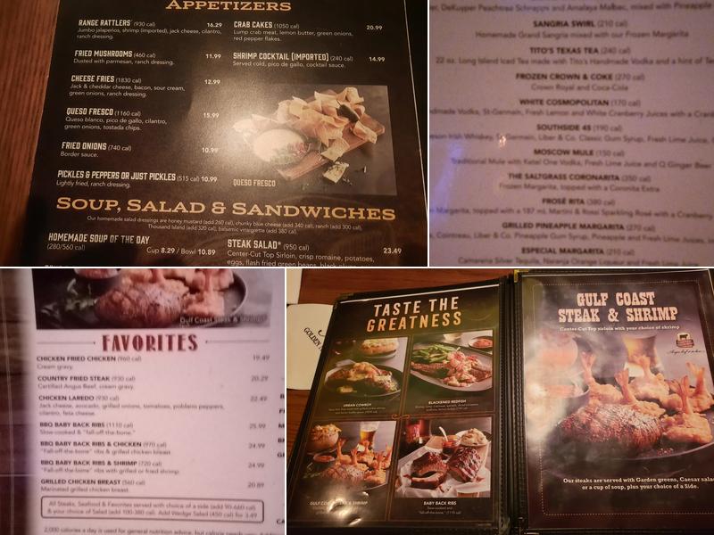 Saltgrass Steak House Menu