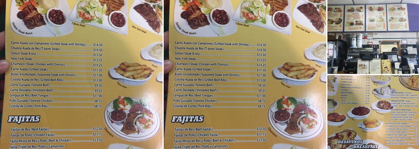 El Dorado Tacos Cafe Menu