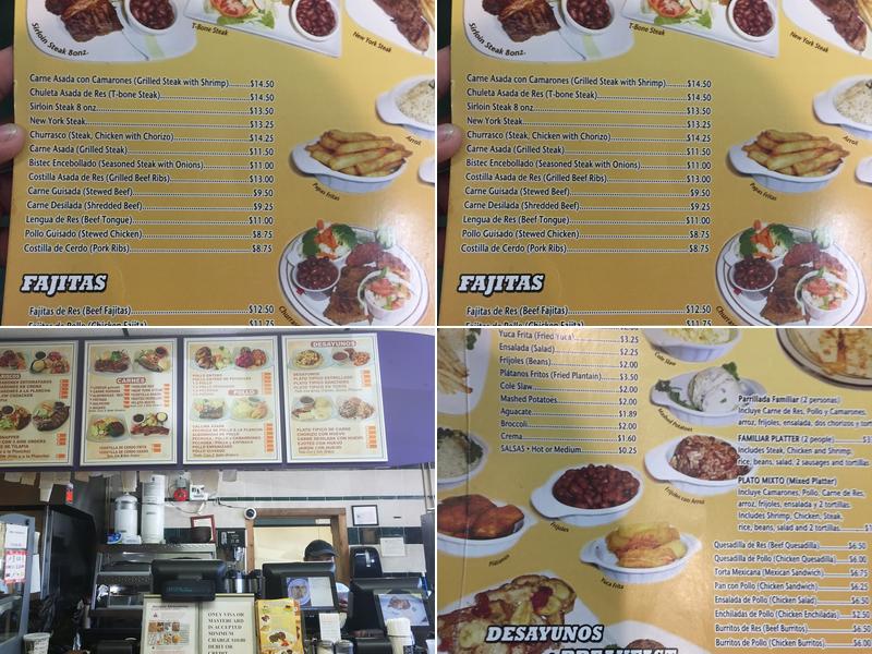 El Dorado Tacos Cafe Menu