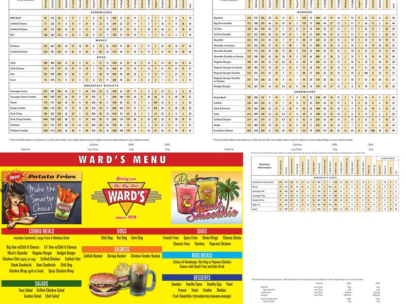 Ward's Restaurant Menu