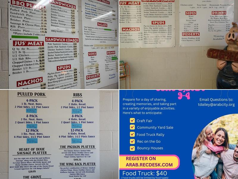 Dixieland Bar-B-Q Menu