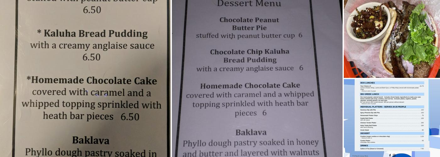 Volta Taverna Menu