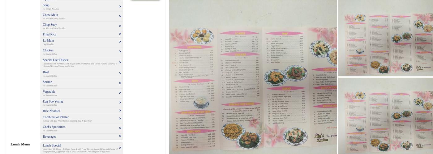 Lins Kitchen Menu