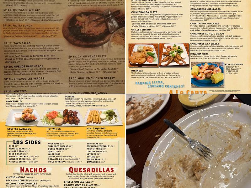 Don Tomas Mexican grill Menu