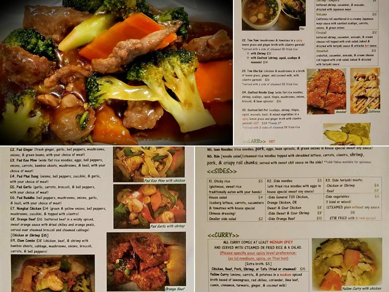 Bangkok Spice Restaurant Menu