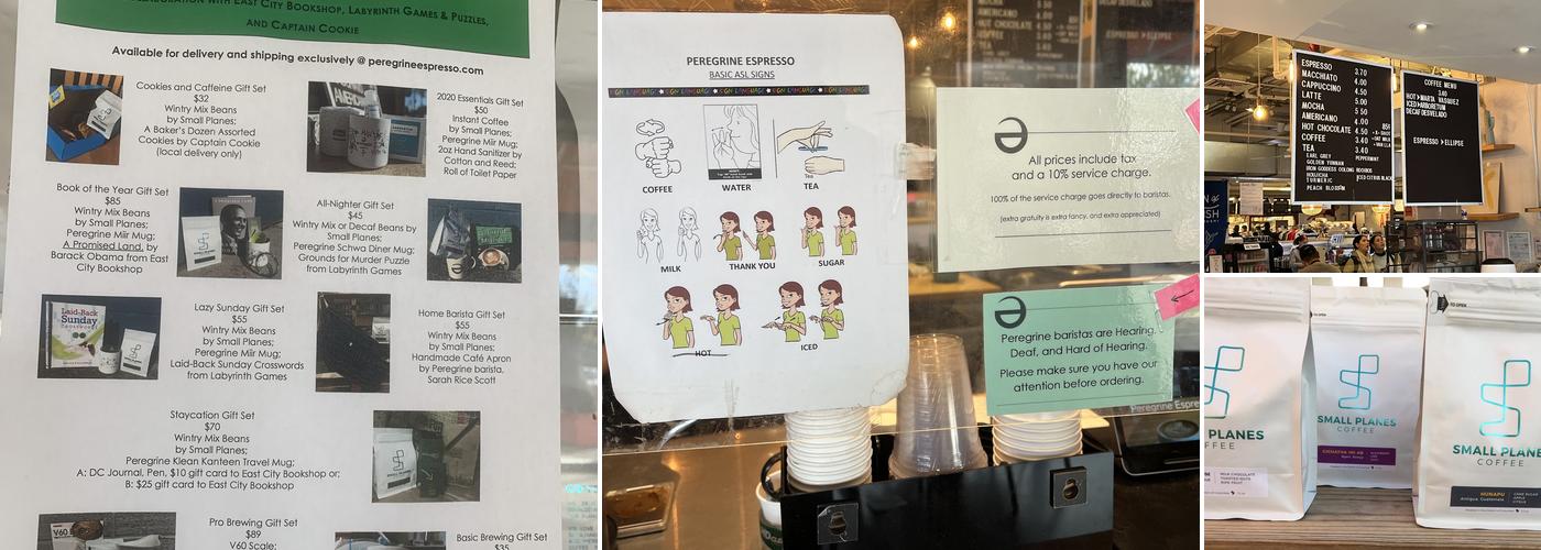 Peregrine Espresso Menu