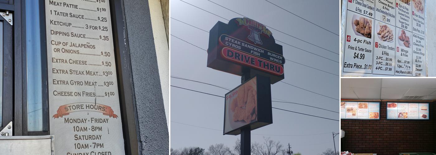 Philly's Menu