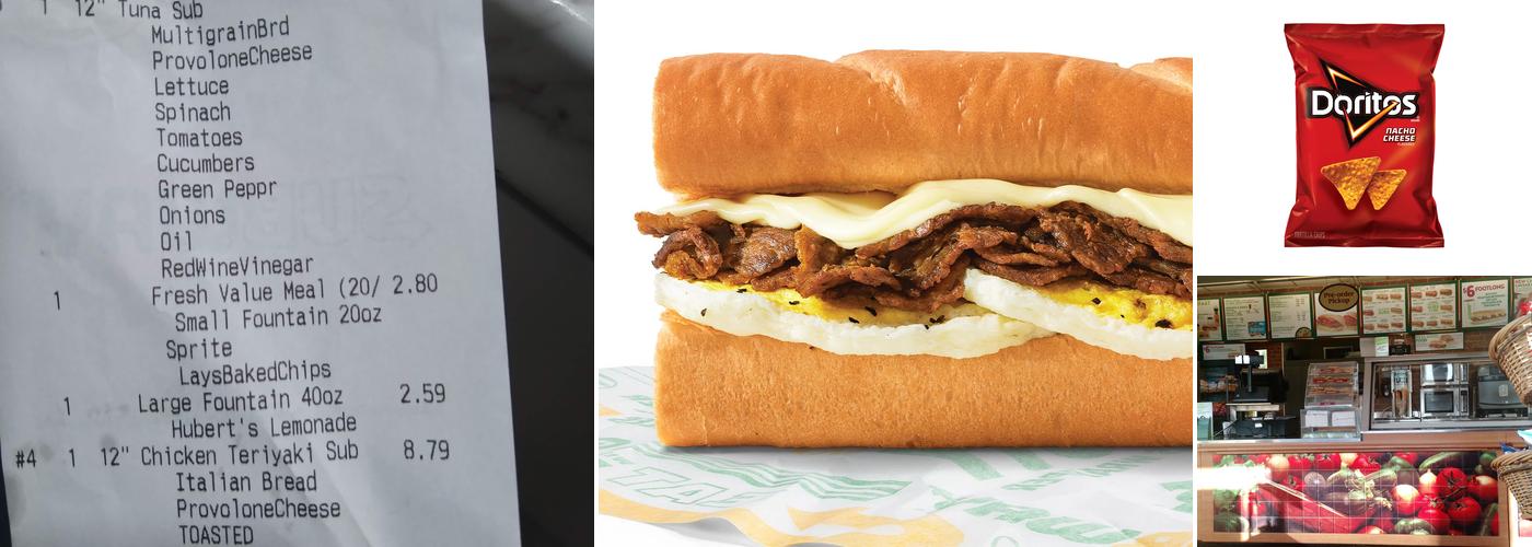 Subway Menu