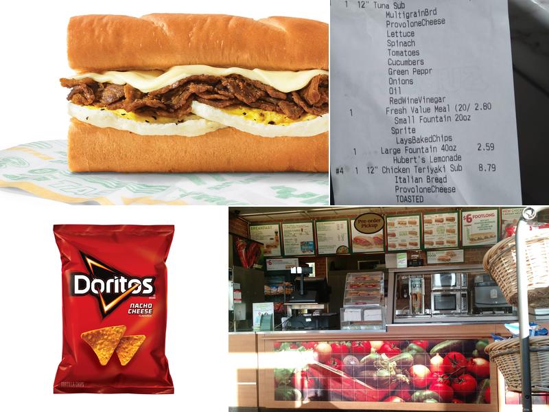 Subway Menu
