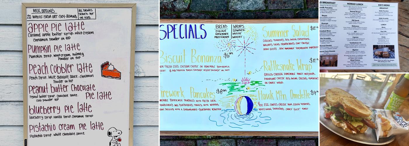 Cafe Nomad Menu