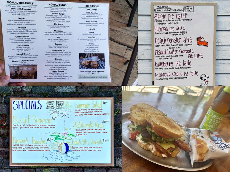 Cafe Nomad Menu