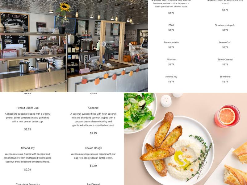 The Cupcakery Menu