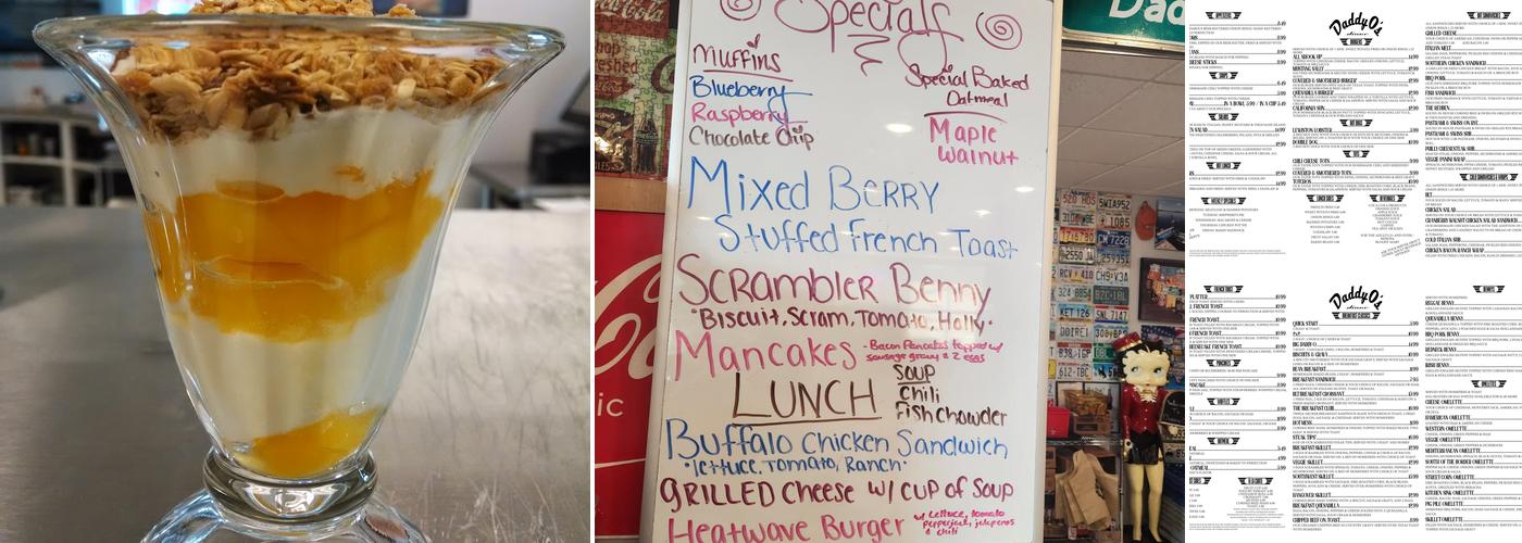Daddy O's Diner Menu