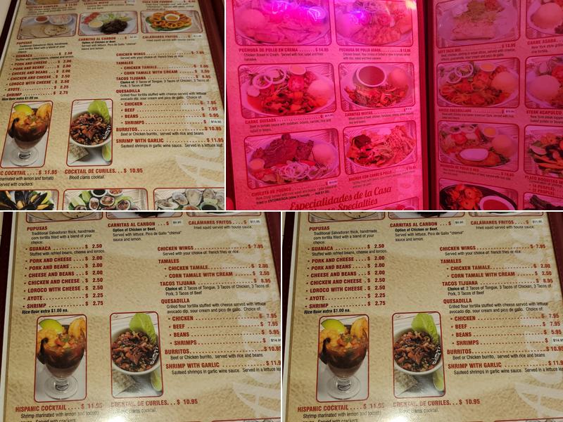 Acapulco Spirit Restaurant Menu