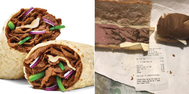 Subway Menu