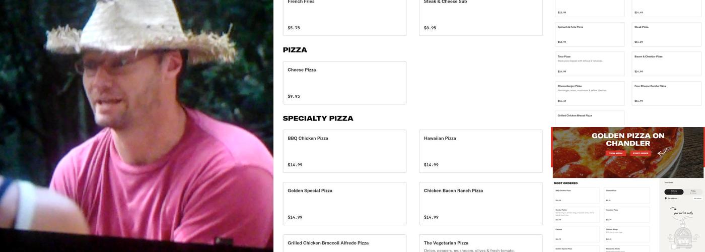 Golden Pizza On Chandler Menu