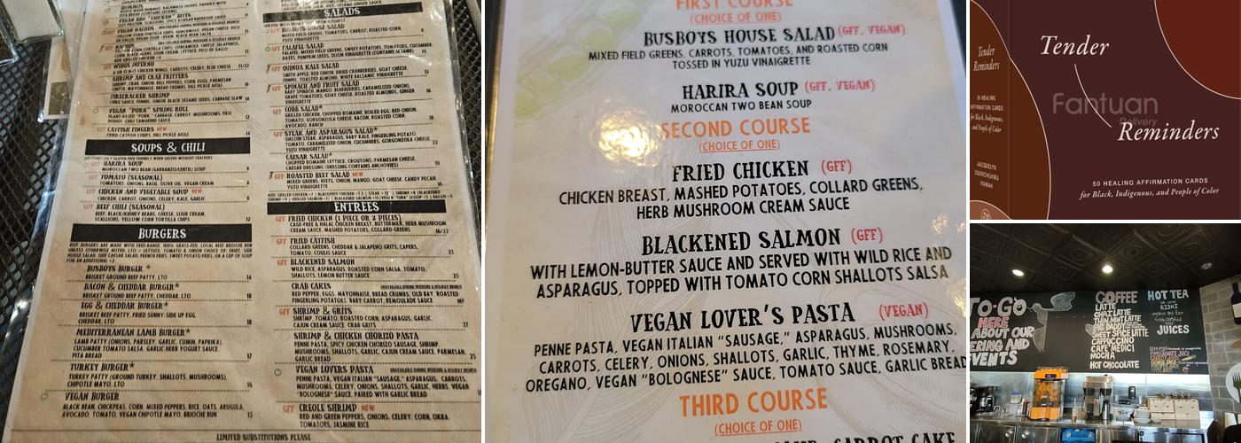 Busboys and Poets Menu